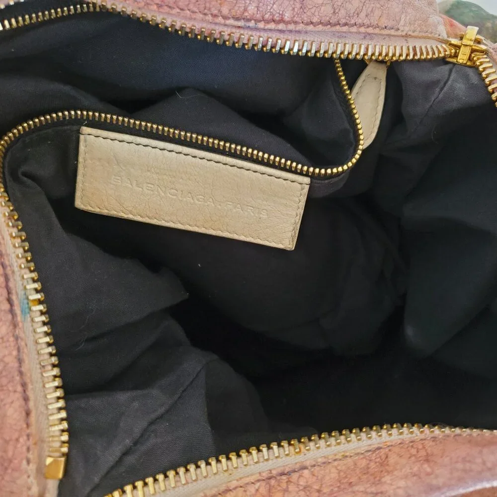 Balenciaga Graffiti Velo giant City bag pink red yellow orange neo classic work - Picture 12 of 14